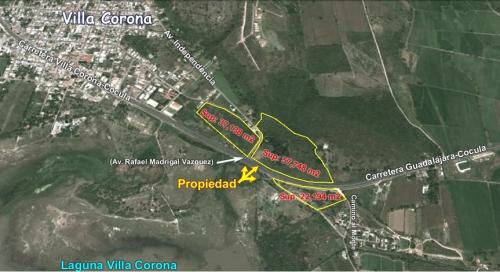 Se venden 3Terrenos de 2, 3 y 5 has en Villa Corona sobre carretera a Guadalajara