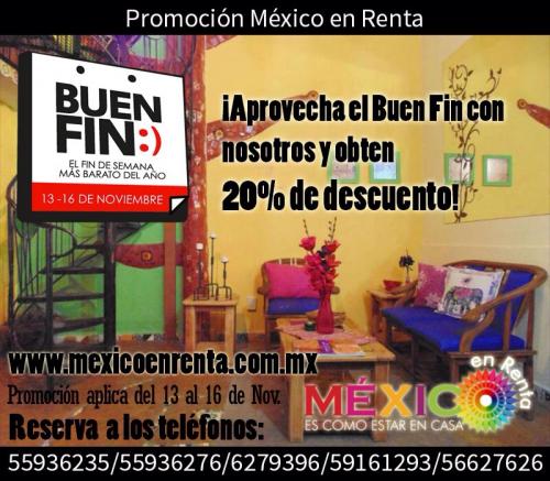 Mexico en renta se pone de promocion en todas sus suites del 13 al 16