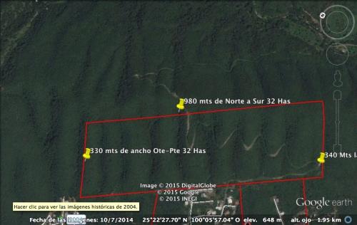 TERRENO BOSQUES DE LAS LOMAS EN SANTIAGO NUEVO LEON 32.5 HRAS $680 M2