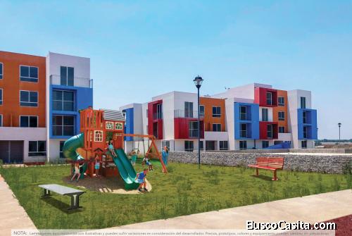 Privada OASIS, Exclusivos departamentos con más de 1300m2 de áreas verdes y recreación.