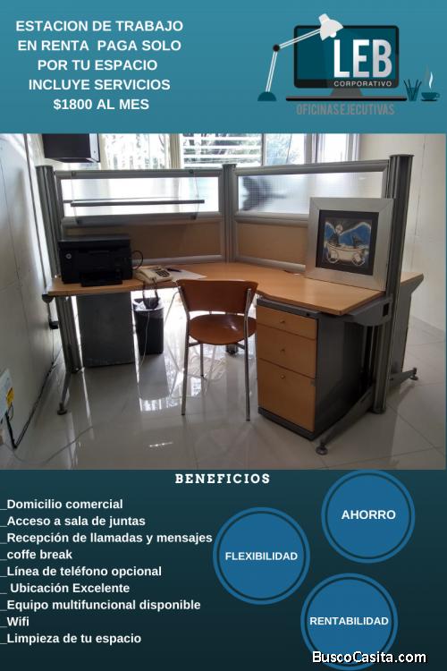 RENTA AHORA UNA OFICINA PARA TI AQUÍ!  CON UN 50%