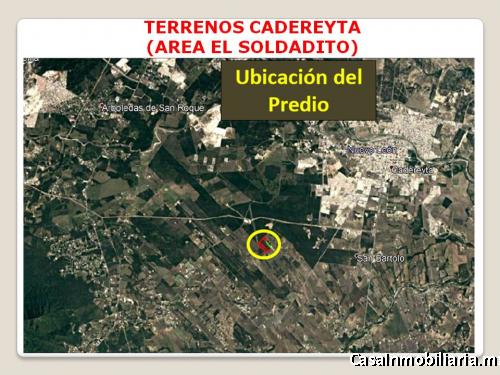 TERRENOS CADEREYTA (AREA EL SOLDADITO FTE A NVA AUTOPISTA