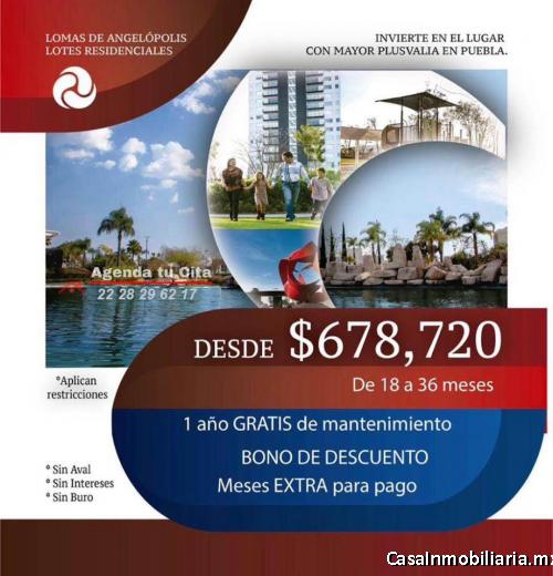Terrenos Residenciales Lomas de Angelópolis