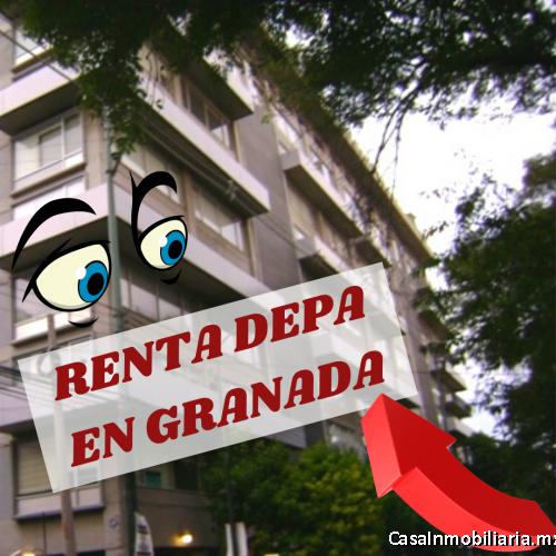 Renta departartamento en Colona Granada, Ciudad de Máxico