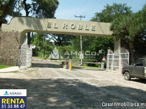 RENTA CASA FRACCIONAMIENTO EL ROBLE EL ARENAL $ 18,000.00