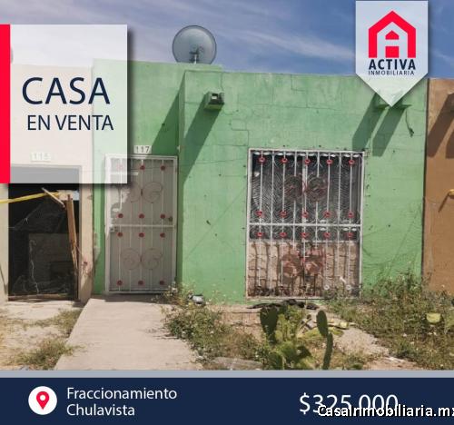 Casa en Chulavista $325,000 ya con escrituras