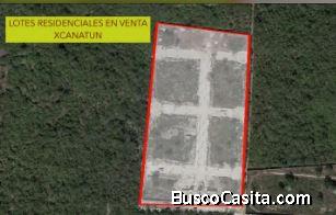 LOTES RESIDENCIALES EN VENTA - XCANATUN