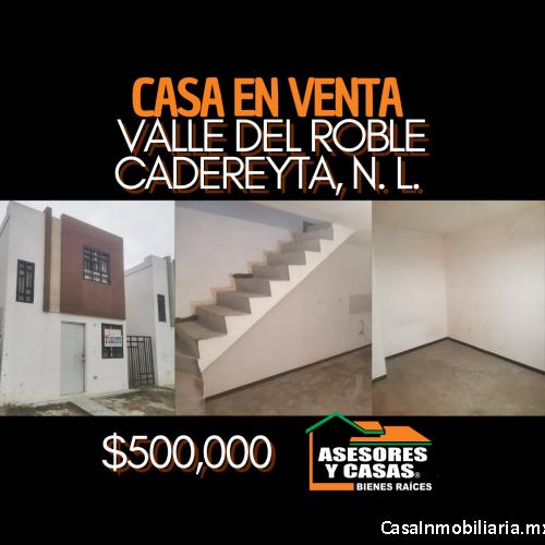 CASA EN VENTA A 5 MIN CENTRO JUAREZ FRACC VALLE DEL ROBLE