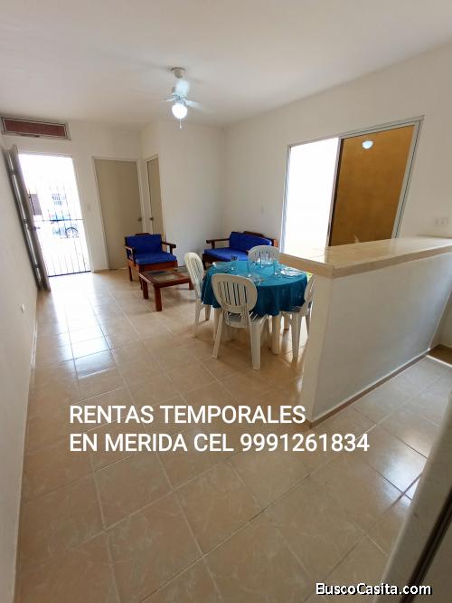 Renta temporal o larga sin aval. Casa amueblada en Cd. Caucel