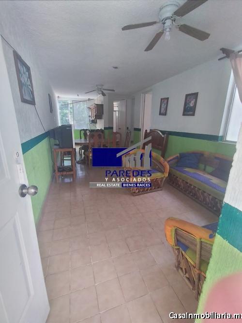 D212 Departamento en Venta Palmas I, 2 recamaras y piscina en Ixtapa