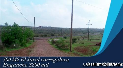 VENTA DE TERRENO 500M2 EN EL JARAL,CORREGIDORA 