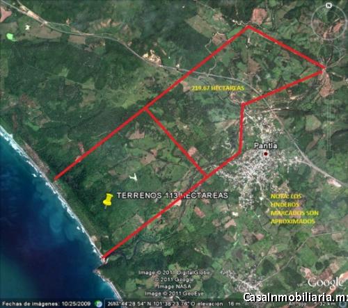 Pantla Terreno en Venta 219.67 Hectareas frente a carretera T538