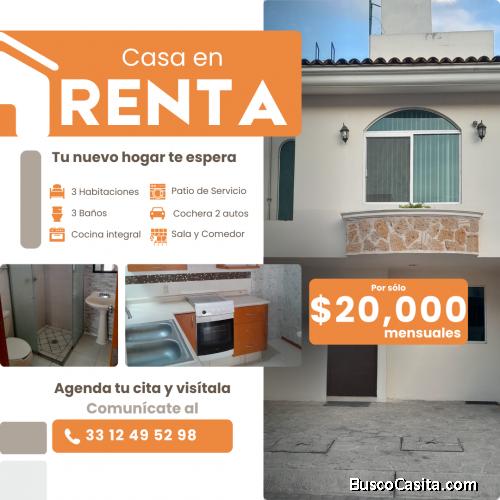 Casa en Renta – Cedros Residencial (No Niños No Mascotas)