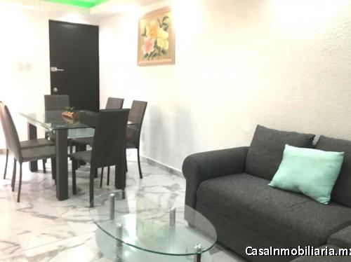 Departamento remodelado de tres recamaras  con cerramiento privado