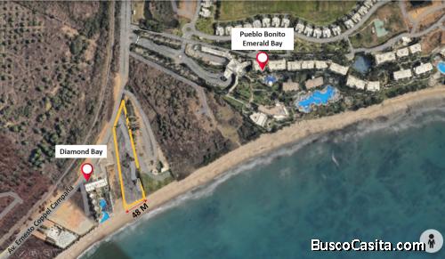 OPORTUNIDAD – Terreno en venta con 48 m de frente de playa en la playa El Delfín
