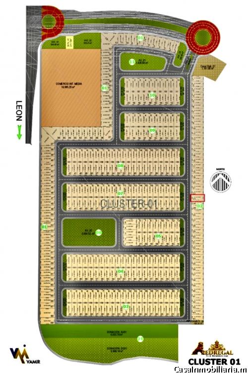 TERRENO EN VENTA EN PEDREGAL ECO RESIDENCIAL | ZONA NORTE DE LEÓN, GTO. | CLÚSTER 01 | 140 M² (17.50