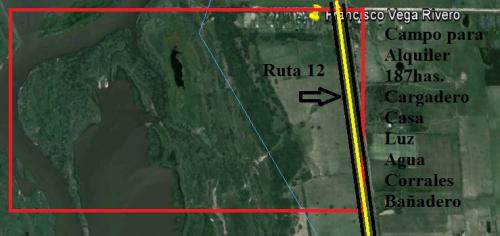 Campo de 174has para arrendamiento