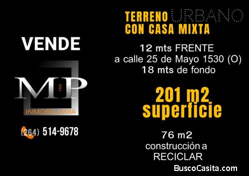 TERRENO con Casa Mixta. Cercano A Palomar, Auditorio Y Parque 25 De Mayo