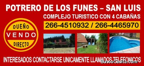 Vendo complejo de cabañs