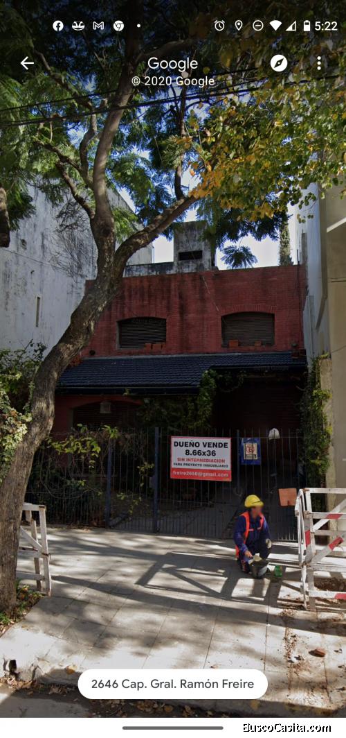 Terreno en Coghan CABA para construir edificio de 9 pisos