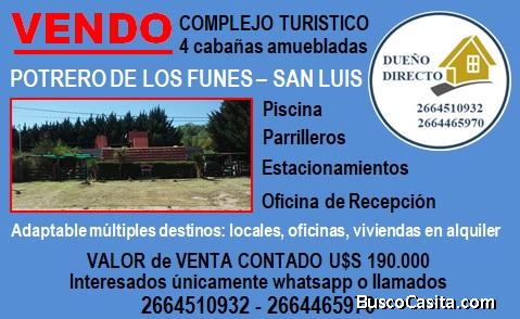 dueño vendo complejo turistico en san luis