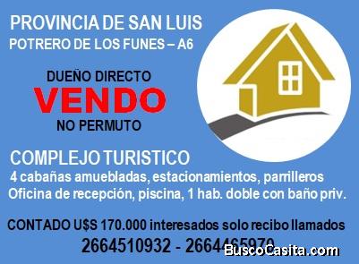 dueño vendo cabañas en san luis