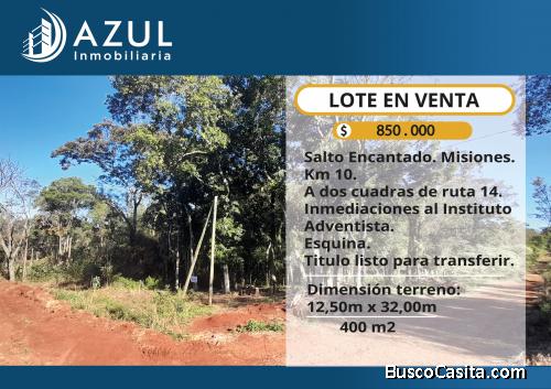 LOTE B° OTTO -Salto Encantado