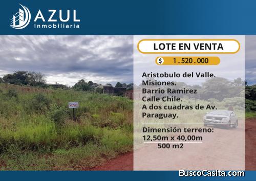 LOTE CALLE CHILE II -Aristobulo del Valle
