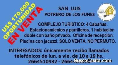 vendo conjunto de cabañas