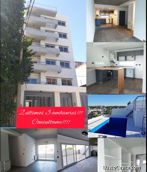 3 ambtes de categoría c/piscina- Piso 3 al frente