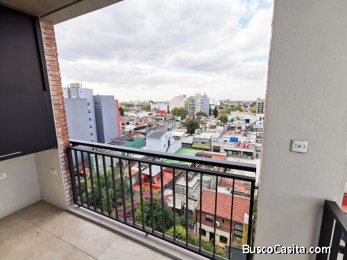2 ambientes Piso 7 con balcón y parrilla propia