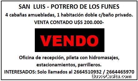 vendo complejo de cabañas