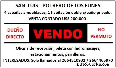dueño vendo complejo turistico, san luis