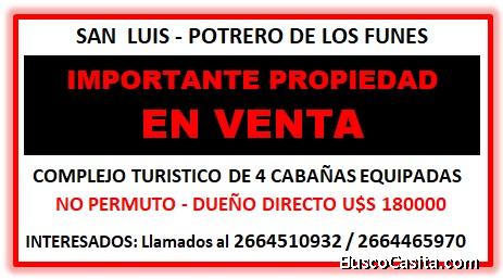 vendo complejo de cabañas