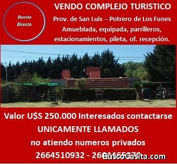 vendo complejo de cabañas en san luis