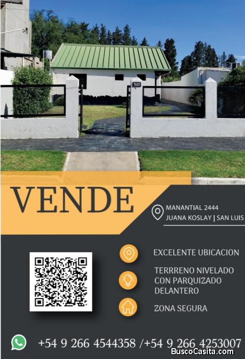 Oportunidad ideal para vivir o invertir en Juana Koslay S. Luis
