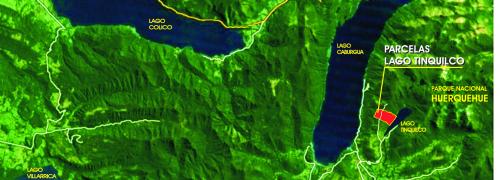 Parcela en verde Lago Tinquilco, frente parque Nacional Huerquehue