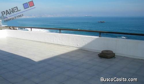 VENTA DEPARTAMENTO AV. BORGOÑO PRIMERA VISTA AL MAR - REÑACA // VD443