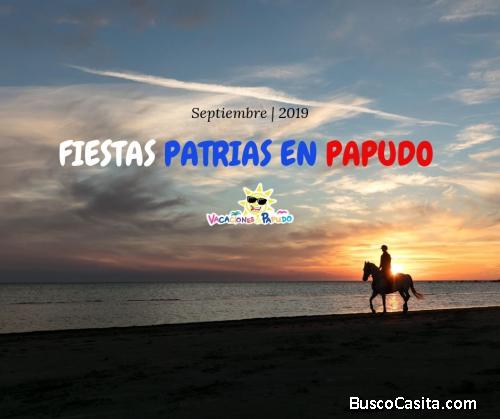 Arriendo departamentos fiestas patrias en Papudo 1908VPDS01