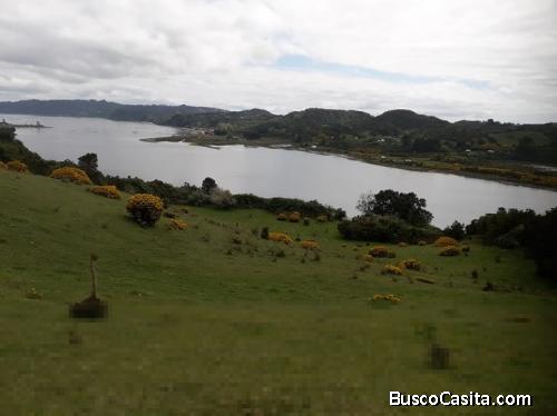 Terreno 3.87 hectáreas con playa.Estero Matao Isla Quinchao