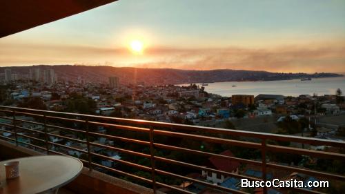 Arriendo departamento con vista espectacular 2 Dormitorios  estacionamiento RECREO VIÑA DEL MAR