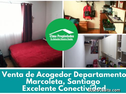 Departamento 90 m2 en Marcoleta, cerca de Estación Santa Lucia 