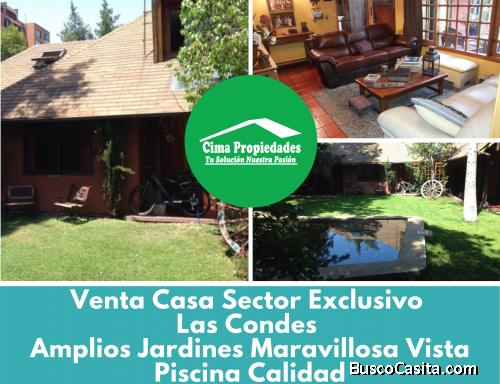 La Casa Las Condes que Esperabas Piscina Jardines  