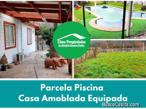 Parcela Piscina Casa Santa Juana Amoblada Equipada 