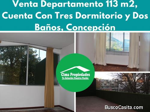 Venta de Amplio Departamento 113 m2, Concepción