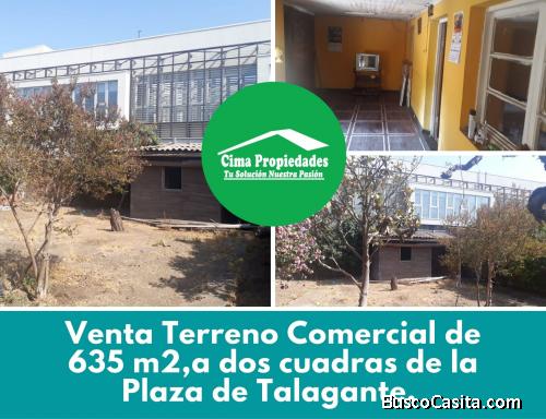 Terreno a dos cuadras de la plaza Talagante