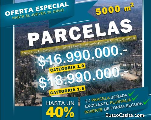 Parcelas 5.000 mt2 a 25 min de Quilpué - Limache - Acceso principal por Quilpué $16.990.000