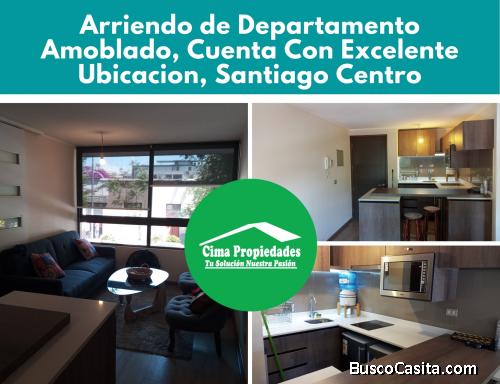 Arriendo Departamento Amoblado Centro Santiago