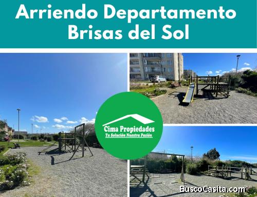 Departamento en Arriendo Brisas del Sol, con estacionamiento