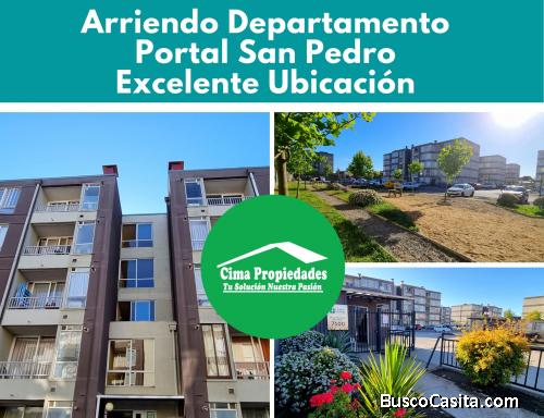 Arriendo Departamento Portal San Pedro con Estacionamiento